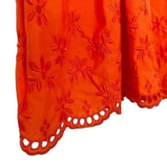 NWT Erdem Zelda Broderie Anglaise Clementine Poplin Midi Dress US Size 2 - Picture 7 of 16